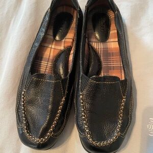 Born Black Leather Loafers for Women